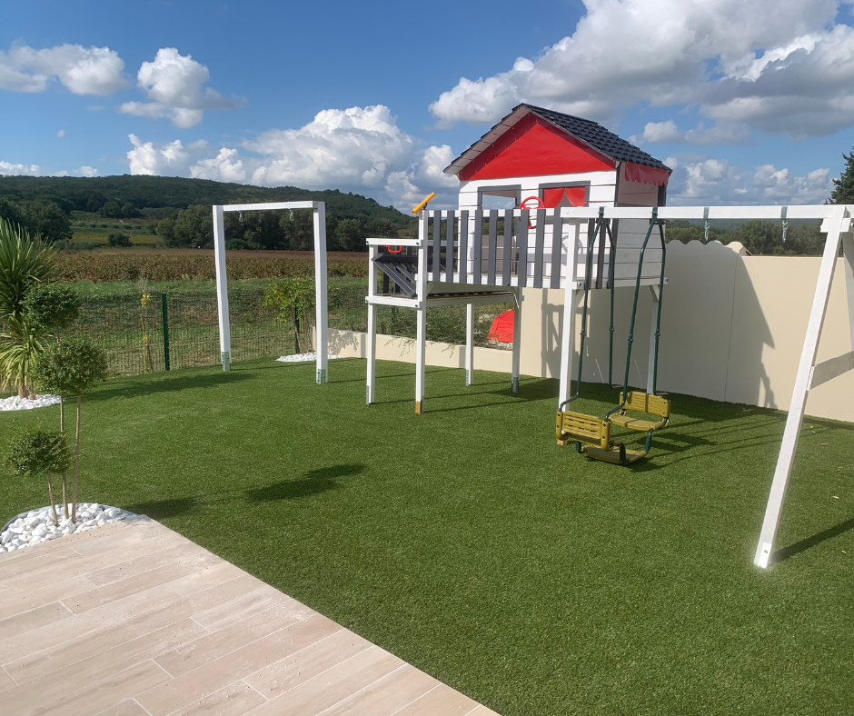 jardin gazon synthétique Gard