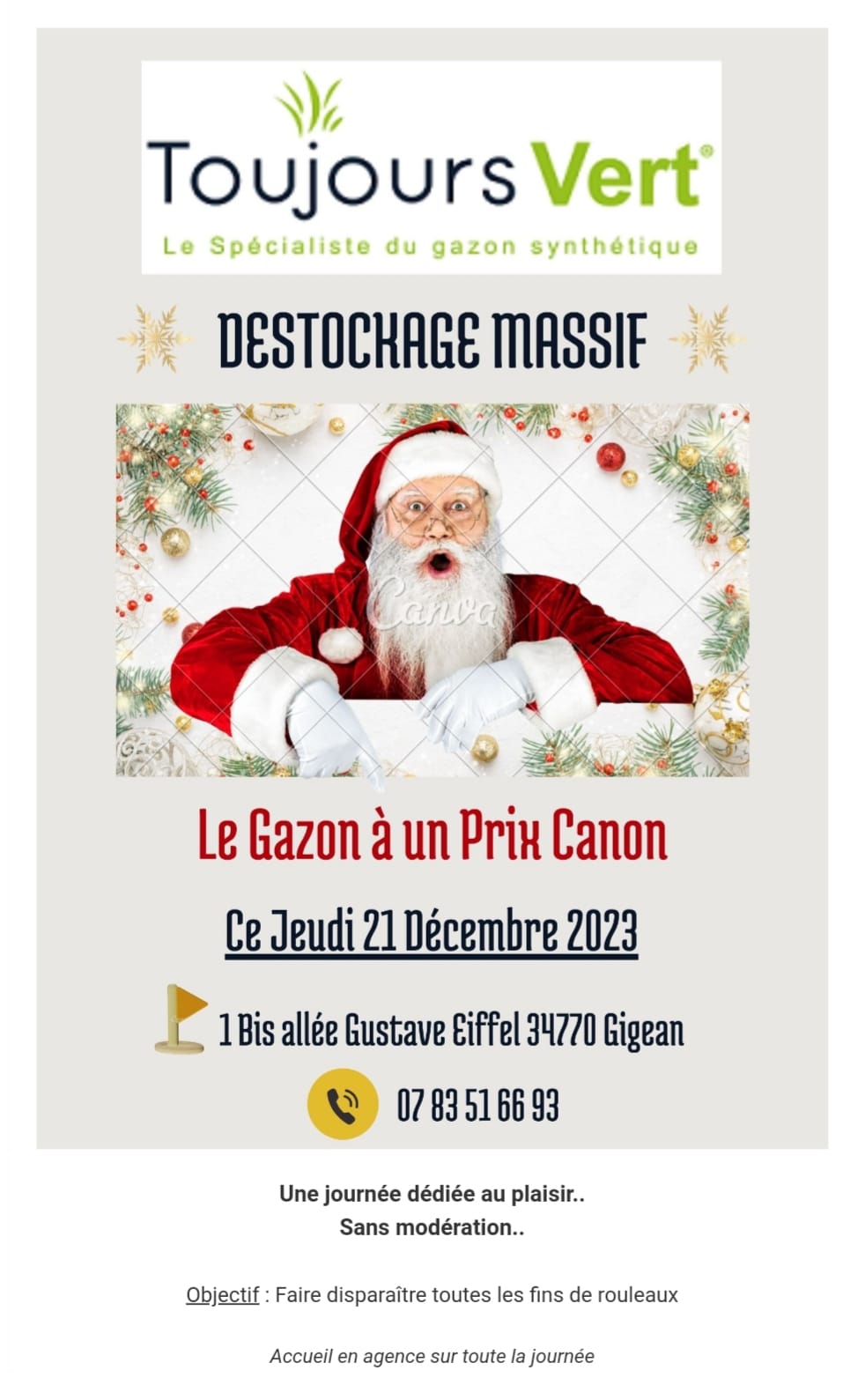 déstockage gazon synthétique