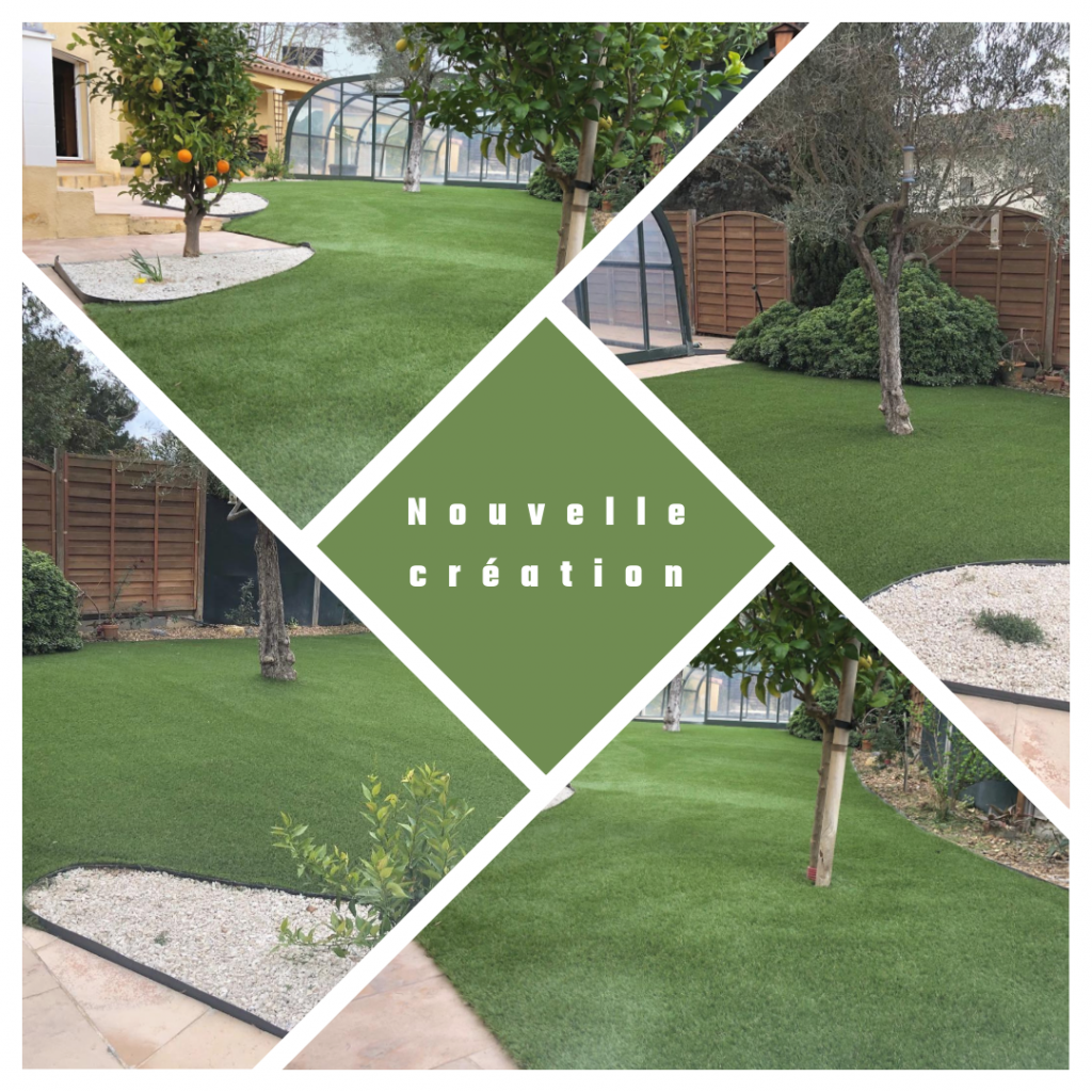 Gazon synthétique jardin