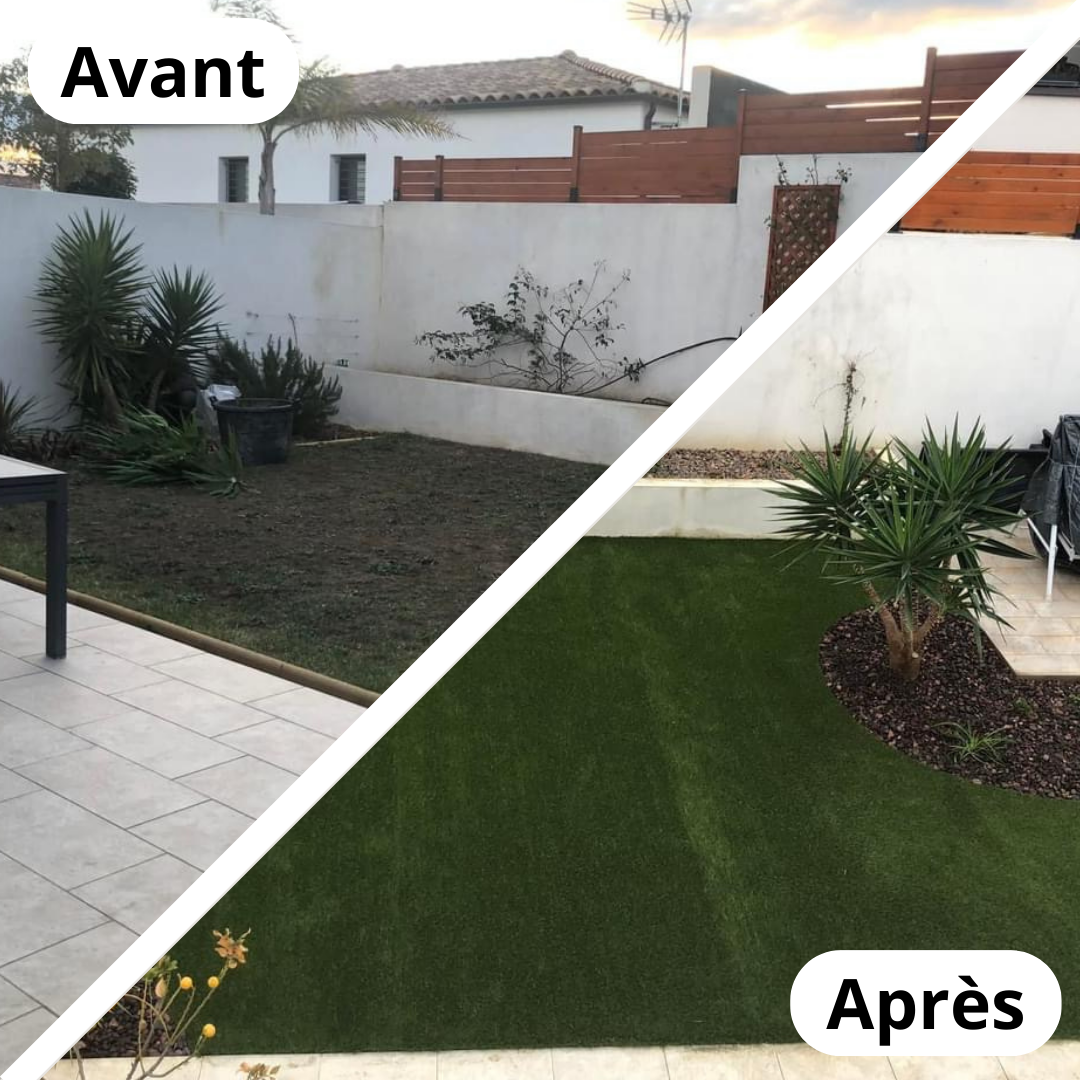Gazon synthétique Valras-Plage espace extérieur