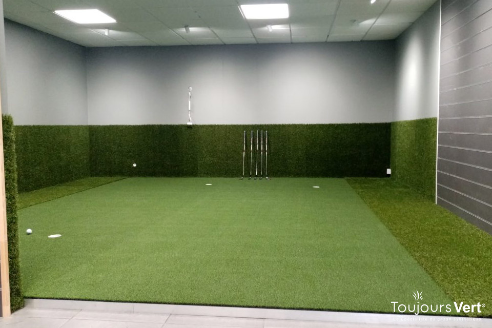 Un green de golf indoor sur mesure